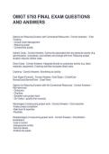 OMGT 5783 FINAL EXAM QUESTIONS AND ANSWERS