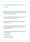 Bio 110 Exam 4 Questions With Correct Answers&period;
