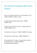 Bio 110 Exam -1 Questions With Correct Answers