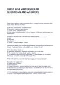 OMGT 6753 MIDTERM EXAM QUESTIONS AND ANSWERS
