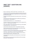 OMGT TEST 1 QUESTIONS AND ANSWERS