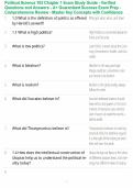 Political Science 102 Chapter 1 Exam Study Guide - Verified Questions and Answers - A&plus; Guaranteed Success Exam Prep - Comprehensive Review - Master Key Concepts with Confidence
