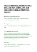 UNDERSTANDING PATHOPHYSIOLOGY MOCK&NewLine;EXAM AND STUDY MATERIAL WITH CASE&NewLine;SCENARIOS AND DISEASE PROGRESSION&NewLine;PRACTICE