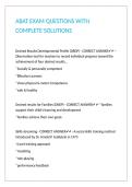 ABAT EXAM QUESTIONS WITH COMPLETE SOLUTIONS&period;