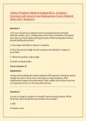 &lpar;Relias&sol;Prophecy&rpar; Medical-Surgical RN A &ndash;Complete Questions with Answers and Explanations &vert;Latest Updated 2026&sol;2027 &vert;Graded A&plus;