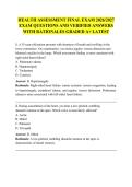 Health Assessment Final Exam 2026&ndash;2027 Review &vert; Practice Questions with Rationales
