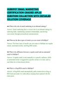 HUBSPOT EMAIL MARKETING&NewLine;CERTIFICATION GRADED APLUS&NewLine;QUESTION COLLECTION WITH DETAILED&NewLine;SOLUTION COVERAGE