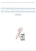 ATI TEAS 7 LANGUAGE USAGE ACTUAL EXAM Questions and Verified Answers 2026 &vert; TEAS Version LANGUAGE USAGE Exam PDF Actual Screenshot instant download pdf