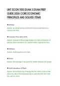 UNT ECON 1100 EXAM 3 EXAM PREP&NewLine;GUIDE 2026 CORE ECONOMIC&NewLine;PRINCIPLES AND SOLVED ITEMS