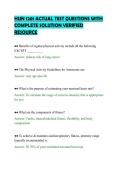 HUN 1201 ACTUAL TEST QUESTIONS WITH&NewLine;COMPLETE SOLUTION VERIFIED&NewLine;RESOURCE