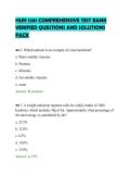 HUN 1201 COMPREHENSIVE TEST BANK&NewLine;VERIFIED QUESTIONS AND SOLUTIONS&NewLine;PACK