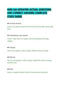 HUN 1201 UPDATED ACTUAL QUESTIONS&NewLine;AND CORRECT ANSWERS COMPLETE&NewLine;STUDY GUIDE