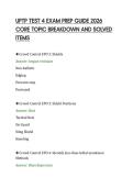 UPTP TEST 4 EXAM PREP GUIDE 2026&NewLine;CORE TOPIC BREAKDOWN AND SOLVED&NewLine;ITEMS