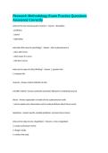 Research Methodology Exam Practice Questions Answered Correctly