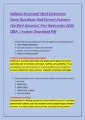 Indiana Structural Steel Contractor &NewLine;Exam Questions And Correct Answers &NewLine;&lpar;Verified Answers&rpar; Plus Rationales 2026 &NewLine;Q&A &vert; Instant Download Pdf 