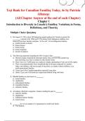 Test Bank for Canadian Families Today&comma; 4th Edition by Patrizia Albanese &vert; All Chapters &vert; Chapter-End Answers &vert; Family Studies Exam Resource