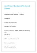 ssh105 test 2 Questions With Correct Answers