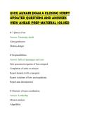 USCG AUXAIR EXAM A CLOSING SCRIPT&NewLine;UPDATED QUESTIONS AND ANSWERS&NewLine;VIEW AHEAD PREP MATERIAL SOLVED