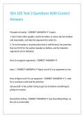 SSH 105 Test 3 Questions With Correct Answers&period;