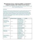 BLS Instructor Exam &ndash; American Heart Association &lpar;AHA&rpar; Basic Life Support Instructor Assessment &ndash; 2026&sol;2027 Edition &ndash; Verified Questions and Answers
