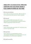 USMLE STEP 2 CK EXAM ACTUAL PAPER 2026&NewLine;QUESTIONS WITH SOLUTIONS GRADED A&NewLine;PLUS COMPLETE REVIEW SET 400 ITEMS