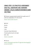 USMLE STEP 2 CK PRACTICE ASSESSMENT&NewLine;2026 FULL QUESTIONS AND ANSWERS&NewLine;GRADED A PLUS COMPLETE REVISION GUIDE&NewLine;400 ITEMS