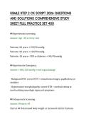 USMLE STEP 2 CK SCRIPT 2026 QUESTIONS&NewLine;AND SOLUTIONS COMPREHENSIVE STUDY&NewLine;SHEET FULL PRACTICE SET 400