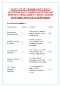 NCATT AET AEIT ENDORSEMENT EXAM &NewLine;Aircraft Electronics Technician &vert; Aircraft Electronics &NewLine;Installation Technician 2026&sol;2027 Edition &vert; Questions &NewLine;with Complete Answers & Detailed Rationales 
