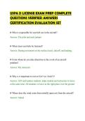 USPA D LICENSE EXAM PREP COMPLETE&NewLine;QUESTIONS VERIFIED ANSWERS&NewLine;CERTIFICATION EVALUATION SET