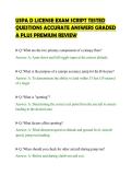 USPA D LICENSE EXAM SCRIPT TESTED&NewLine;QUESTIONS ACCURATE ANSWERS GRADED&NewLine;A PLUS PREMIUM REVIEW