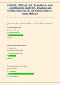 CMN568 &sol; CMN 568 Unit 1 Exam &lpar;Latest 2026 &sol; 2027&rpar; Intro to Family NP &vert; Questions and Verified Answers &vert; 100 out of 100 &vert; Grade A &ndash; South Alabama