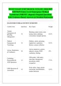 WEST COAST EMT BLOCK 3 EXAM &vert; 2026&sol;2027 &NewLine;EDITION Entry Level Emergency Medical &NewLine;Technician &lpar;NREMT Aligned&rpar; Original Questions &NewLine;with Evidence-Based Answers & Detailed Rationales