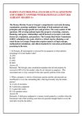 BARNEY FLETCHER FINAL EXAM 200 ACTUAL QUESTIONS &NewLine;AND CORRECT ANSWERS WITH RATIONALE LATEST 2026 &NewLine;ALREADY GRADED A&plus;