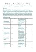 H&R Block Income Tax Course Exam &ndash; H&R Block Income Tax Course Assessment &ndash; 2026&sol;2027 Edition &ndash; 50 Questions with Verified Correct Answers