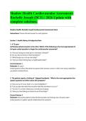 Shadow Health Cardiovascular Assessment&colon; Rochelle Joseph &lpar;DCE&rpar; &vert; 2026 Update with complete solutions&period;&NewLine;