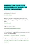 IDFX NCIDQ FINAL PAPER SOLVED&NewLine;QUESTIONS DETAILED ANSWERS FULL&NewLine;SOLUTION PREPARATION SET