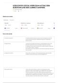 IL238 SCHOOL SOCIAL WORK EXAM ACTUAL 2026 QUESTIONS AND 100&percnt; CORRECT ANSWERS