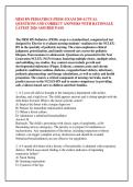 HESI RN PEDIATRICS &lpar;PEDS&rpar; EXAM 200 ACTUAL &NewLine;QUESTIONS AND CORRECT ANSWERS WITH RATIONALE &NewLine;LATEST 2026 ASSURED PASS