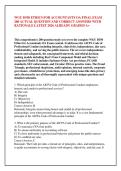 WGU D550 ETHICS FOR ACCOUNTANTS OA FINAL EXAM &NewLine;200 ACTUAL QUESTION AND CORRECT ANSWERS WITH &NewLine;RATIONALE LATEST 2026 ALREADY GRADED A&plus;