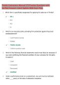 Florida Contractors Manual 173 Practice Questions with &NewLine;Verified Answers Latest Update 2026 Exam Prep