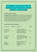 PECT Module 3 Exam 2025&ndash;2026 &vert; 85 &NewLine;Questions & Correct Answers &vert; Already &NewLine;Graded A&plus; &vert; 100&percnt; Verified 