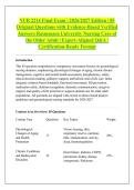 NUR 2214 Final Exam &vert; 2026&sol;2027 Edition &vert; 85 &NewLine;Original Questions with Evidence-Based Verified &NewLine;Answers Rasmussen University Nursing Care of &NewLine;the Older Adult &vert; Expert-Aligned Q&A &vert; &NewLine;Certification-Ready Format 