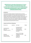HESI NUR 204 Leadership & Management V1 Exam &vert; &NewLine;2026&sol;2027 Edition &vert; 80 Original Questions with &NewLine;Evidence-Based Verified Answers Fortis College Nursing &NewLine;Leadership and Management &vert; Expert-Aligned Q&A &vert; &NewLine;Certification-Ready Format