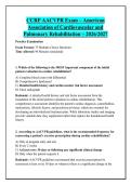 CCRP AACVPR Exam &ndash; American &NewLine;Association of Cardiovascular and &NewLine;Pulmonary Rehabilitation &ndash; 2026&sol;2027 
