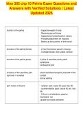kine 305 chp 10 Pelvis Exam Questions and&NewLine;Answers with Verified Solutions &vert; Latest&NewLine;Updated 2026