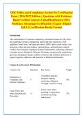 UHC Ethics and Compliance Section for Certification &NewLine;Exam &vert; 2026&sol;2027 Edition &vert;  Questions with Evidence&NewLine;Based Verified Answers UnitedHealthcare &lpar;UHC&rpar; &NewLine;Medicare Advantage Certification &vert; Expert-Aligned &NewLine;Q&A &vert; Certification-Ready Format