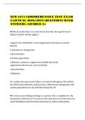 NUR 2474 COMPREHENSIVE TEST EXAM&NewLine;2 &lpar;ACTUAL 2026&sol;2027&rpar; QUESTIONS WITH&NewLine;ANSWERS&period; GRADED A&plus;