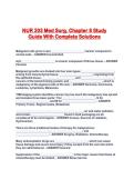 NUR 203 Med Surg&period; Chapter 8 Study Guide With Complete Solutions