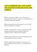 USPAP COMPREHENSIVE TEST SCRIPT&NewLine;2026 QUESTIONS WITH SOLUTIONS 100&percnt;&NewLine;CORRECT