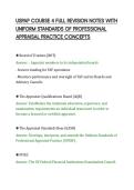 USPAP COURSE 4 FULL REVISION NOTES WITH&NewLine;UNIFORM STANDARDS OF PROFESSIONAL&NewLine;APPRAISAL PRACTICE CONCEPTS